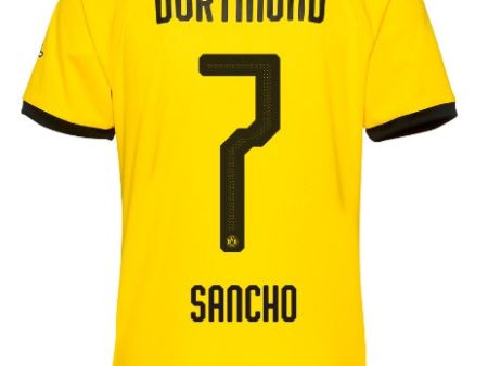 Jadon Sancho Borussia Dortmund 19 20 Youth Home Jersey Online now