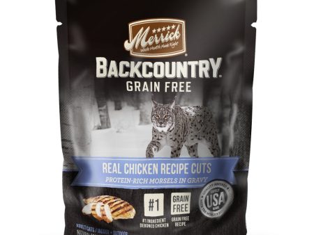 Merrick Backcountry Grain Free Real Chicken Cuts Recipe Cat Food Pouch Online now