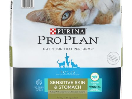 Purina Pro Plan Focus Probiotics Sensitive Skin & Stomach Turkey & Oat Meal Natural Dry Cat Food Cheap