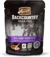 Merrick Backcountry Grain Free Real Rabbit Cuts Recipe Cat Food Pouch Supply