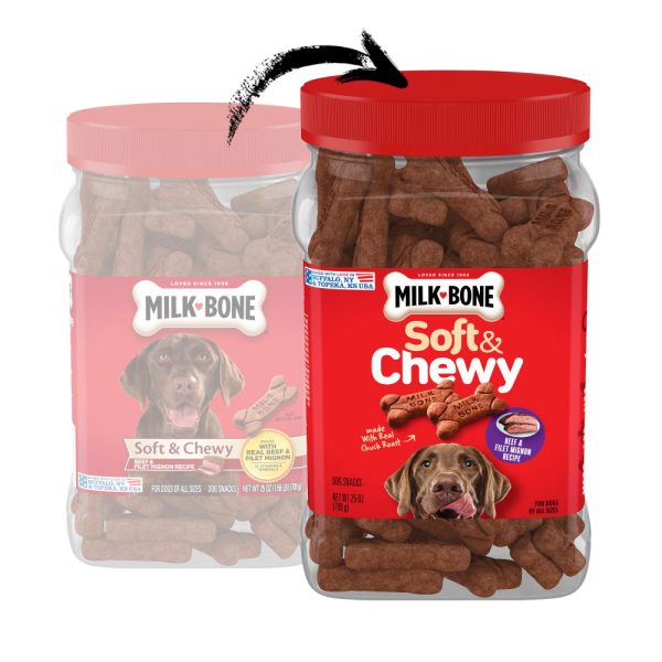 Milk-Bone Soft and Chewy Treats-Beef Filet Mignon Hot on Sale