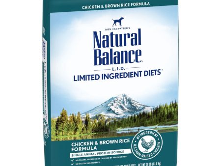 Natural Balance L.I.D. Limited Ingredient Diet Chicken & Brown Rice Formula Dry Dog Food Discount