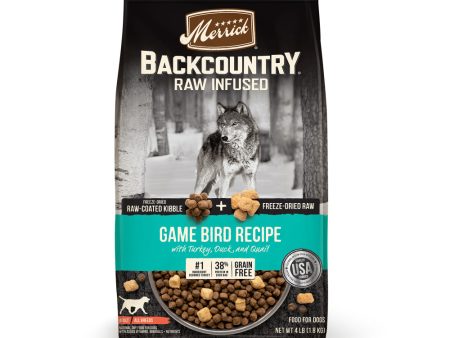 Merrick Backcountry Raw Infused Grain Free Wild Game Bird Recipe Dry Dog Food Online Sale