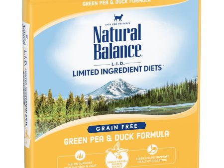 Natural Balance L.I.D. Limited Ingredient Diets Green Pea & Duck Dry Cat Food Online Sale