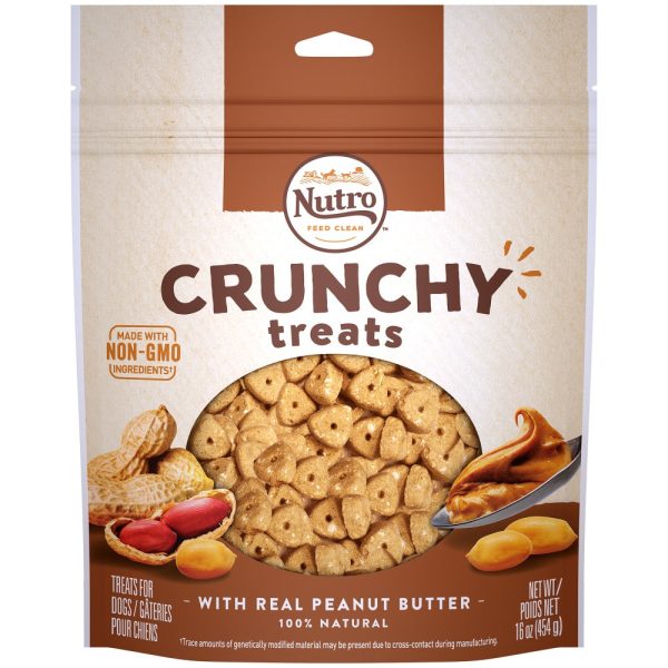 Nutro Crunchy Treats with Real Peanut Butter Dog Treats Discount