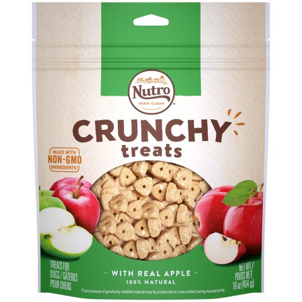 Nutro Crunchy Treats with Real Apple Dog Treats on Sale