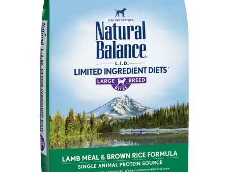 Natural Balance L.I.D. Limited Ingredient Diet Lamb & Brown Rice Large Breed Bites Dry Dog Food Online Hot Sale