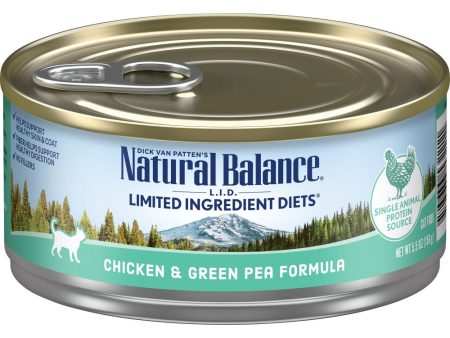 Natural Balance L.I.D. Limited Ingredient Diets Chicken & Green Pea Canned Cat Food Discount