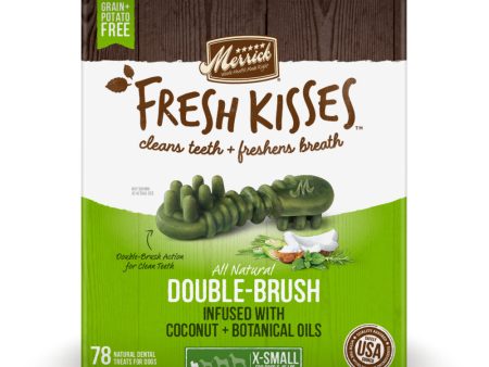 Merrick Fresh Kisses Grain Free Coconut Oil & Botanicals Extra Small Dental Dog Treats Fashion