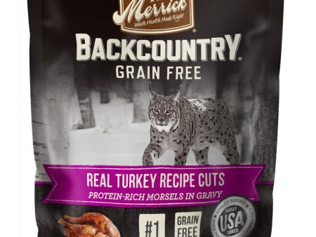 Merrick Backcountry Grain Free Real Turkey Cuts Recipe Cat Food Pouch Fashion