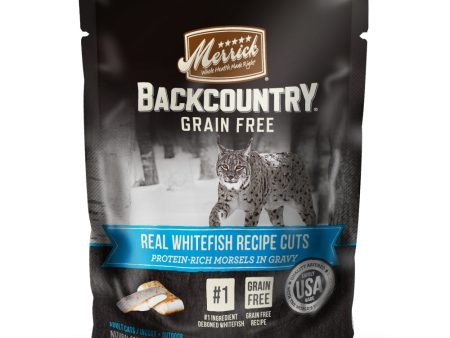 Merrick Backcountry Grain Free Real Whitefish Cuts Recipe Cat Food Pouch on Sale