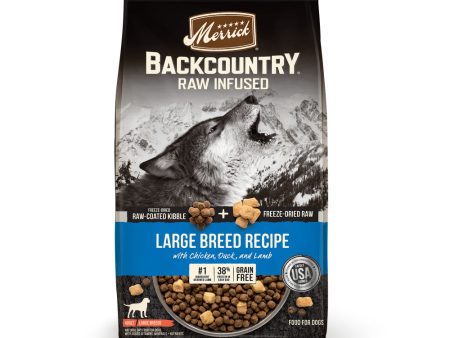 Merrick Backcountry Raw Infused Grain Free Large Breed Recipe Dry Dog Food Online Hot Sale