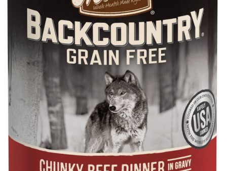 Merrick Backcountry Grain Free Chunky Beef Canned Dog Food For Cheap