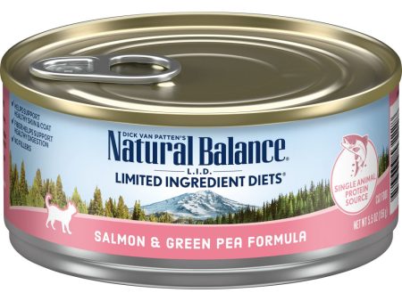 Natural Balance L.I.D. Limited Ingredient Diets Salmon & Green Pea Canned Cat Food Online Hot Sale