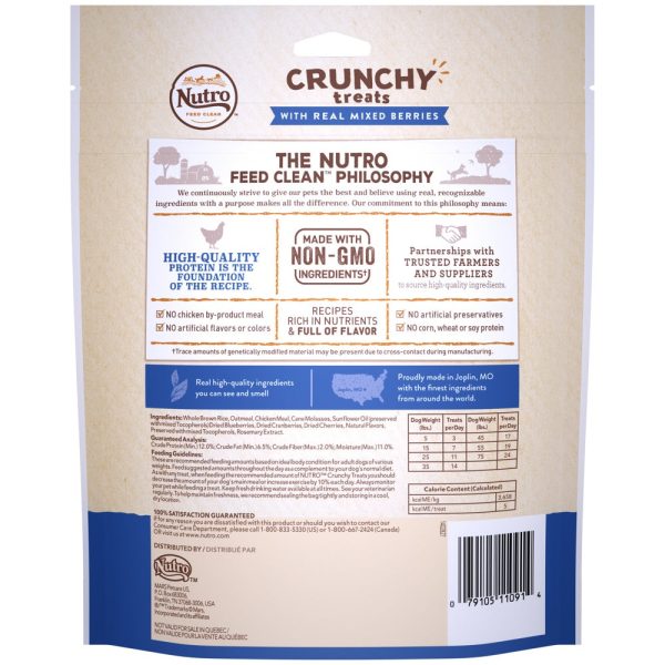 Nutro Crunchy Treats with Real Mixed Berries Dog Treats Online