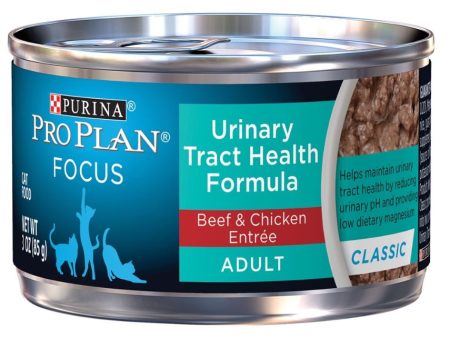 Purina Pro Plan Focus Adult Urinary Tract Health Formula Beef & Chicken Entree Cat Food Food Online Sale