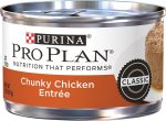 Purina Pro Plan Classic Chicken Chunky Entree Canned Cat Food Online