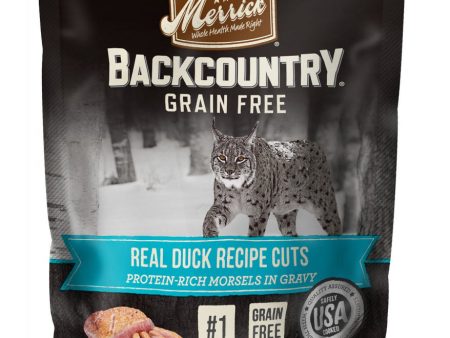 Merrick Backcountry Grain Free Real Duck Cuts Recipe Cat Food Pouch Online