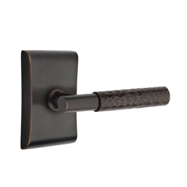 Emtek C5316.TA.HA Concealed Fastener , Passage , Urban Modern Rosette , T-Bar Stem , Hammered Handle Fashion