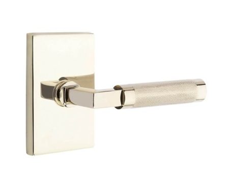 Emtek C5316.LS.KN Concealed Fastener , Passage , Urban Modern Rosette , L-Square Stem , Knurled Handle Online Sale